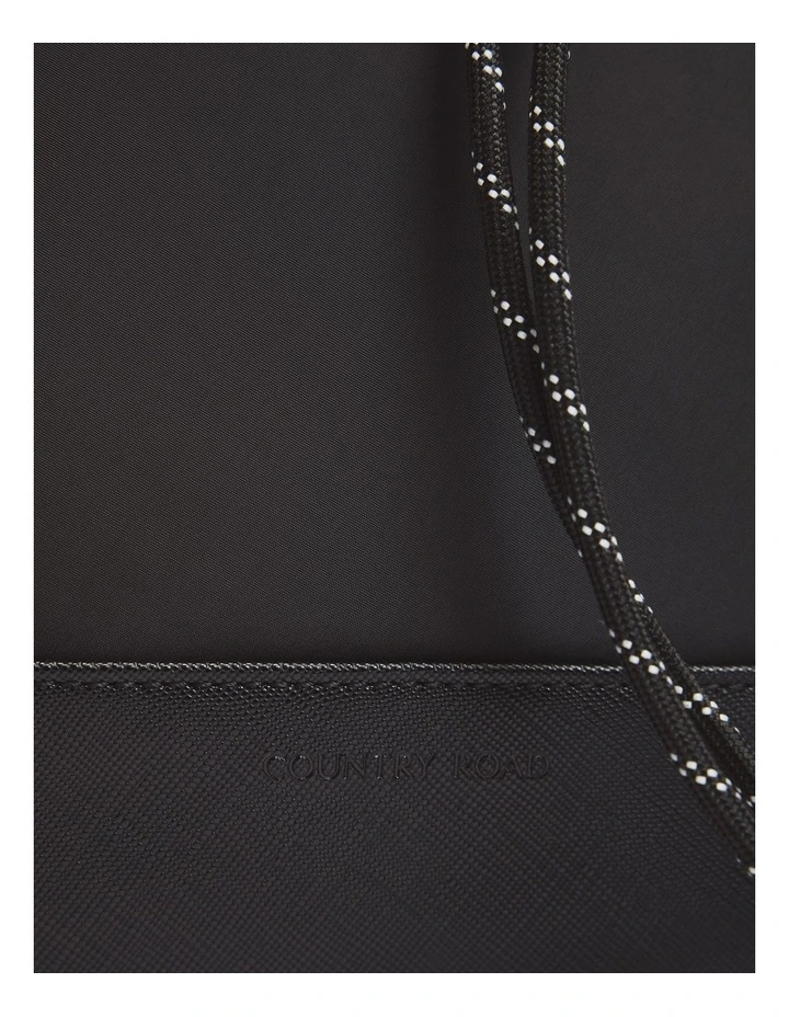Cord Strap Crossbody in Black image 4
