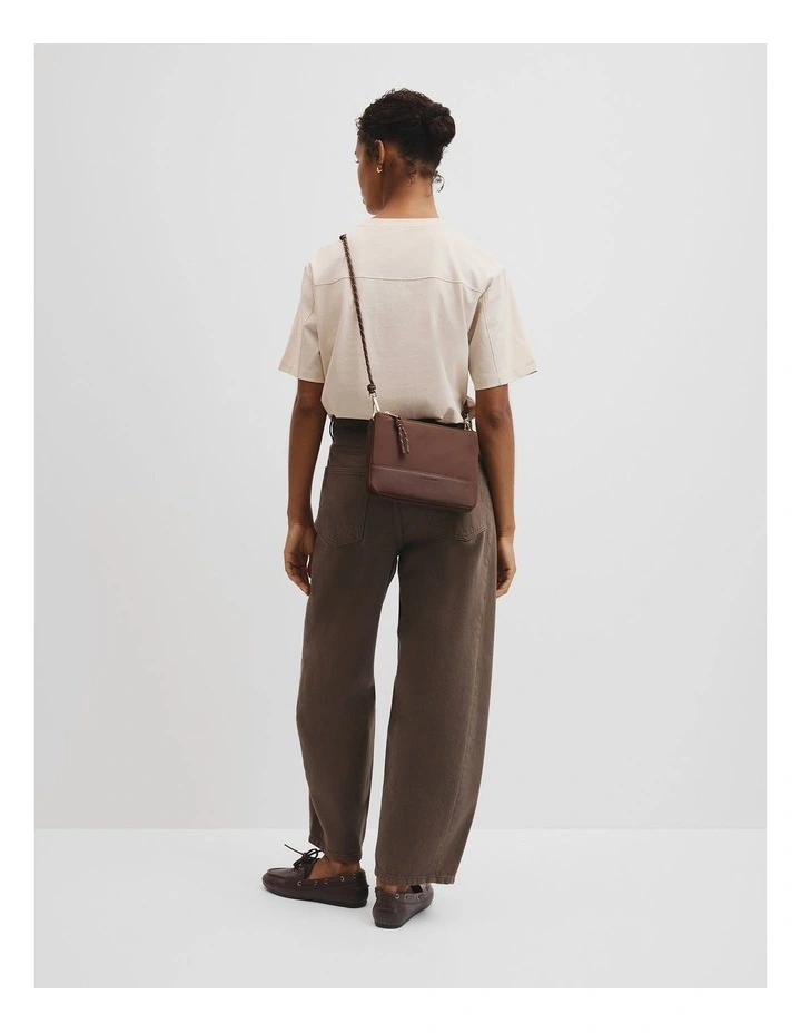 Cord Strap Crossbody in Mocha image 2