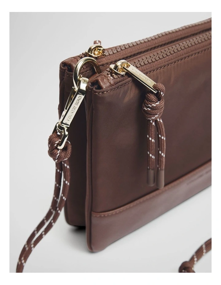 Cord Strap Crossbody in Mocha image 3