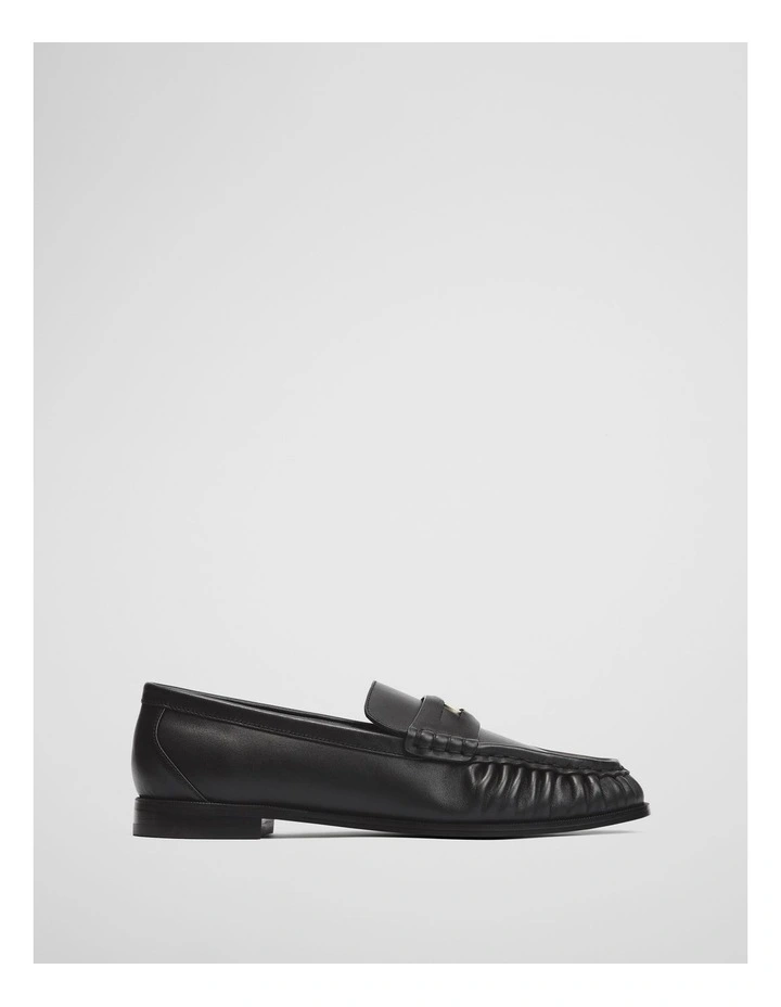 Romy Coin Loafer in Black Leather image 1