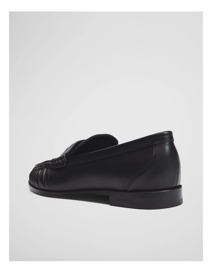 Romy Coin Loafer in Black Leather image 4