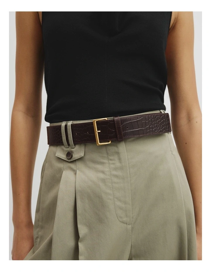 Norah Belt in Chocolate image 2