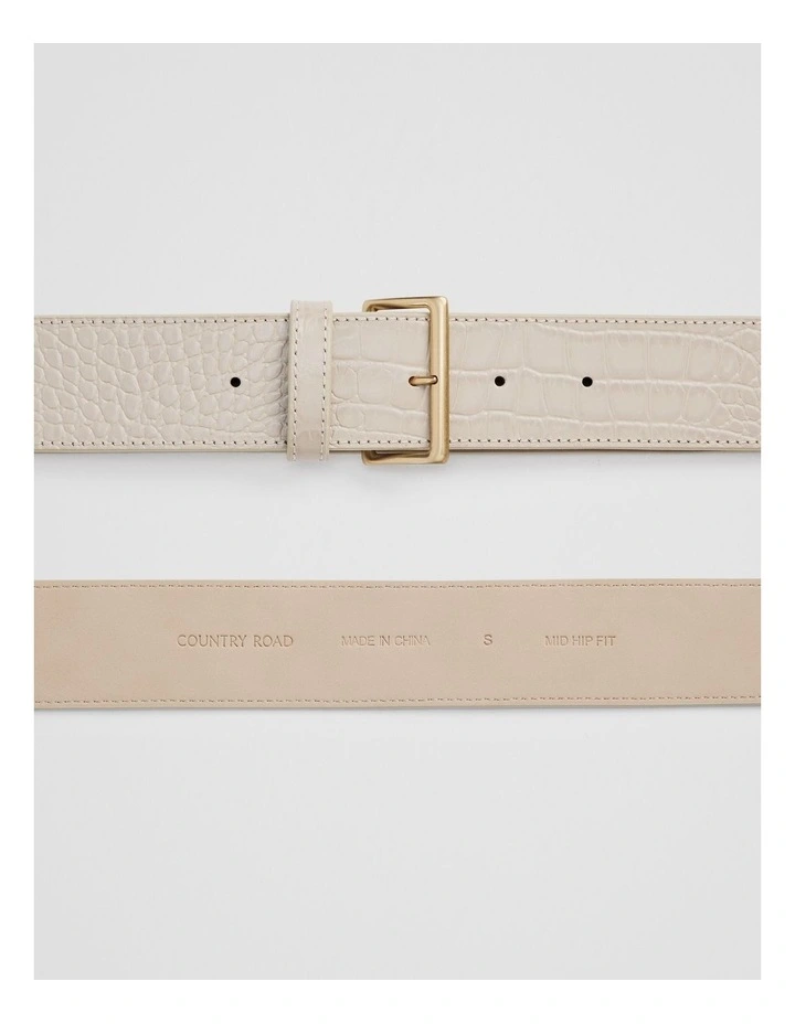 Norah Belt in Buff image 3