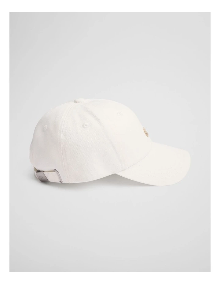 Cr Logo Cap in Ecru image 3