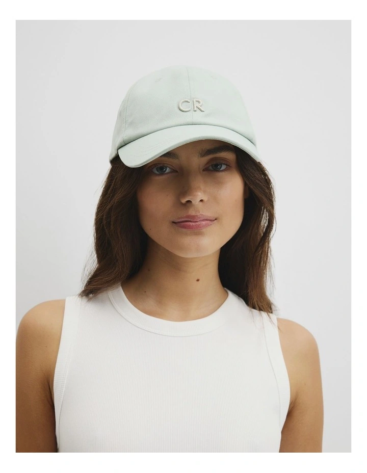 CR Logo Cap in Mineral Green image 2