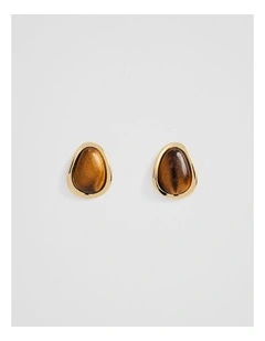 Ada Large Stud Earring in Gold