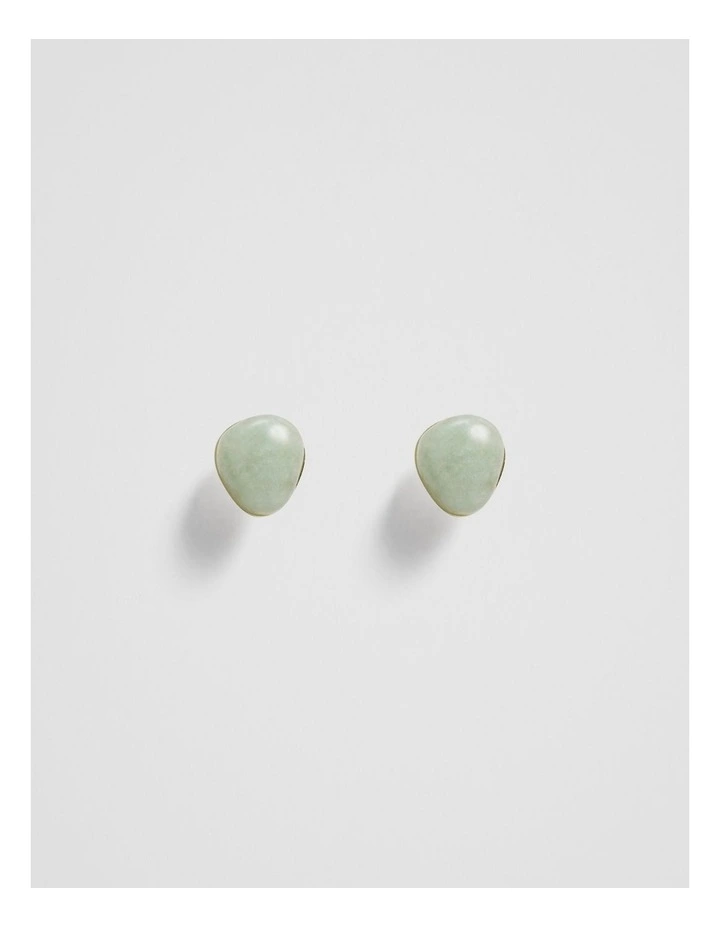 Pia Mini Stud Earring in Sage image 1