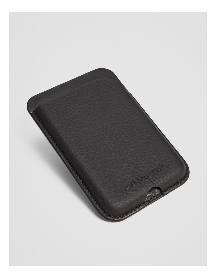 Remi Phone Credit Card Pocket in Black image 2