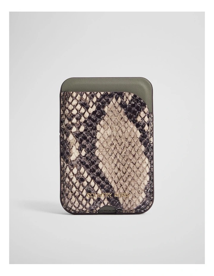 Remi Phone Credit Card Pocket in Sage image 1