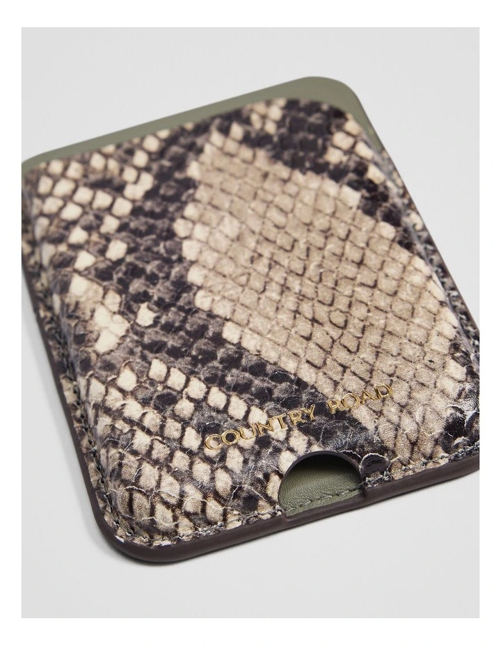 Remi Phone Credit Card Pocket in Sage image 2