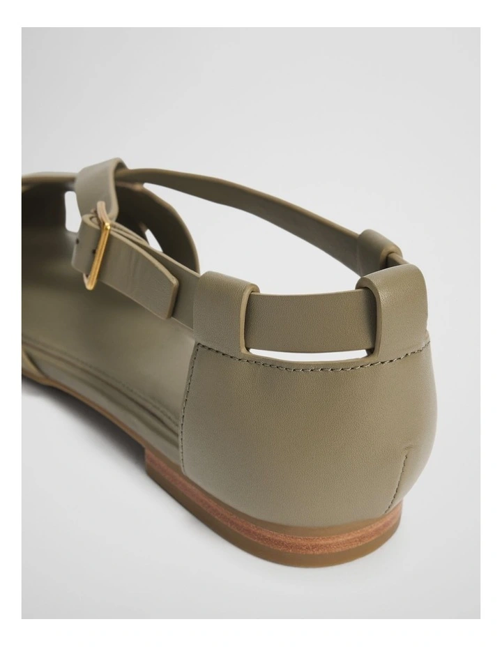 Mila Flat in Light Sage image 3