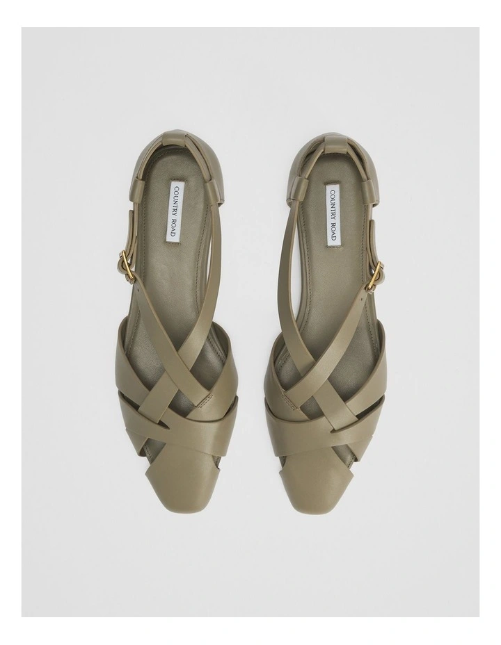 Mila Flat in Light Sage image 5