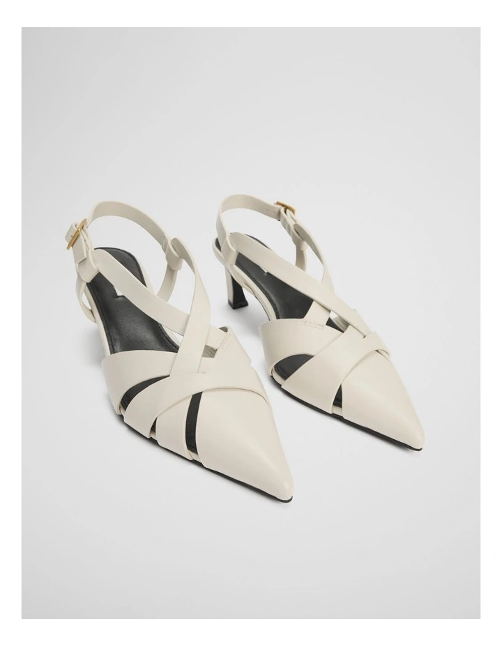 Mila Heel in Antique White image 4