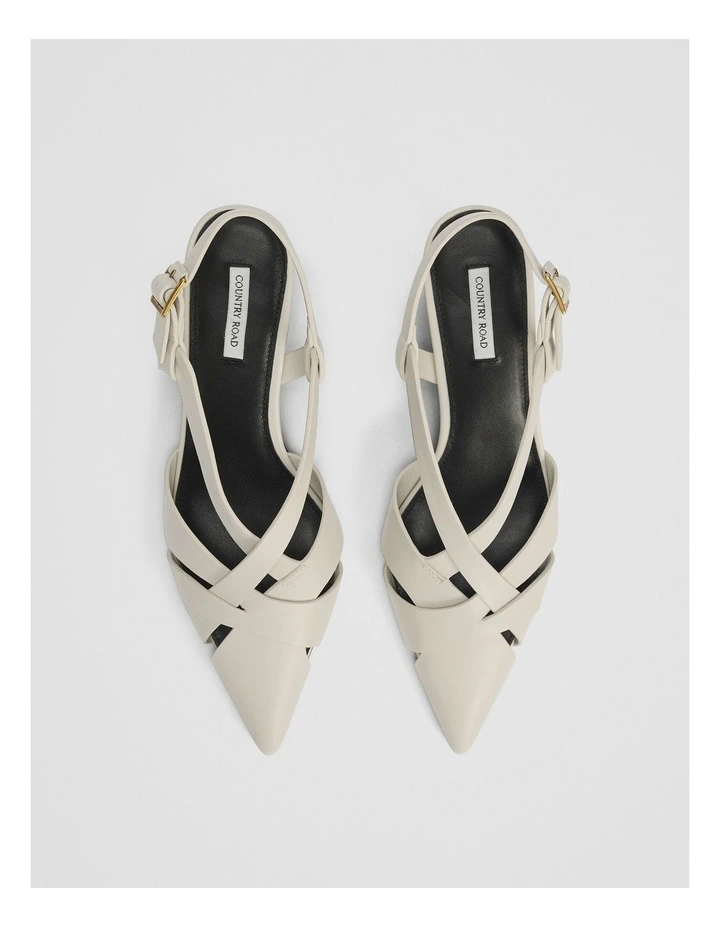 Mila Heel in Antique White image 5
