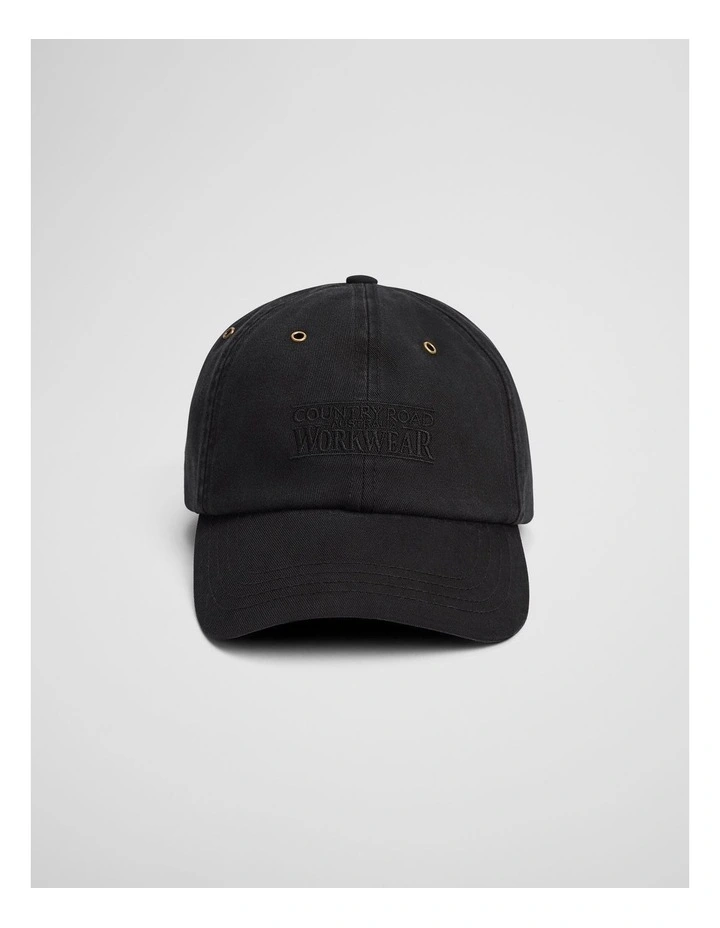 Workwear Cap in Black image 1