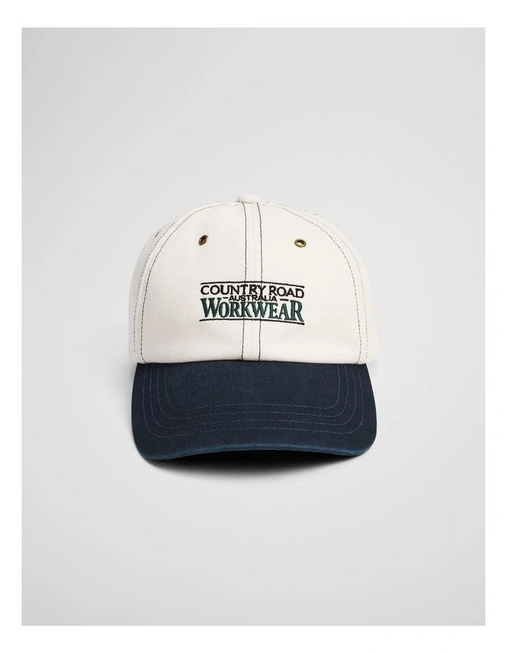 Workwear Cap in Ecru image 1