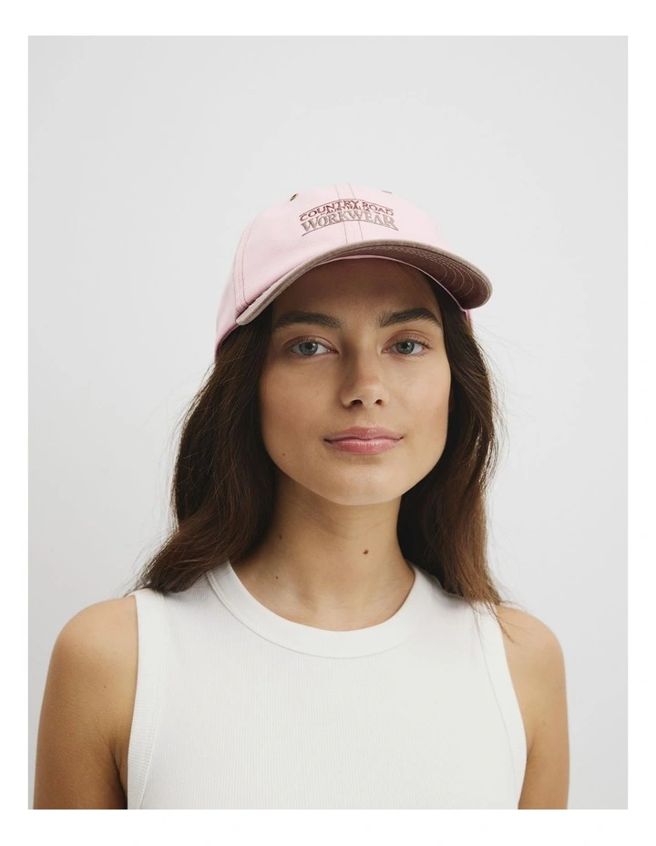 Workwear Cap in Blossom Pink image 2