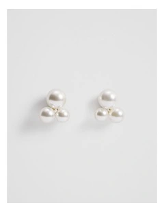 Ariel Mini Cluster Earring in Gold