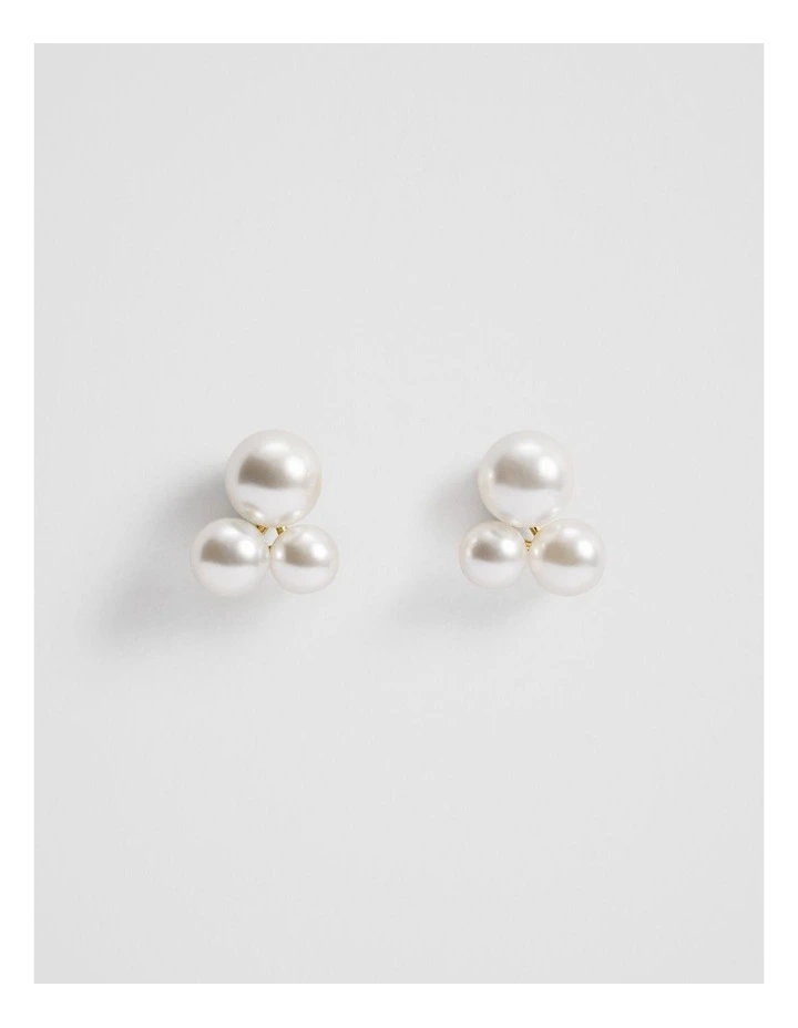 Ariel Mini Cluster Earring in Gold image 1