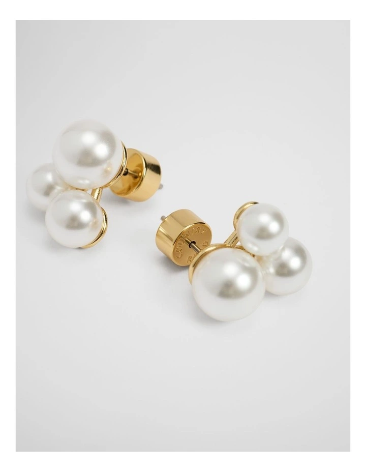 Ariel Mini Cluster Earring in Gold image 3