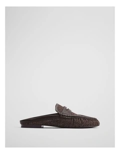 Romy Fabric Mule in Chocolate