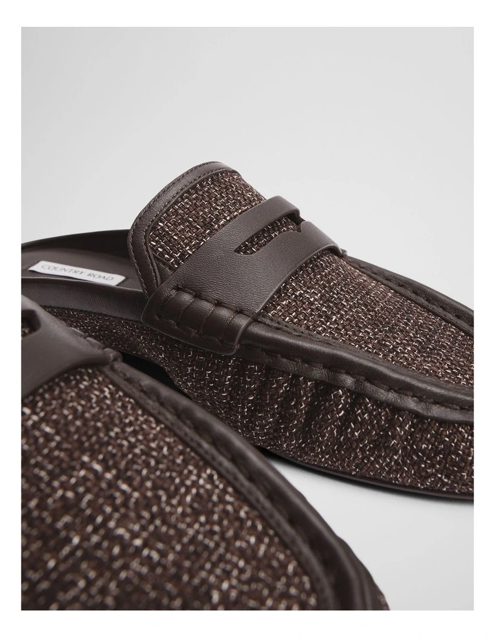 Romy Fabric Mule in Chocolate image 3