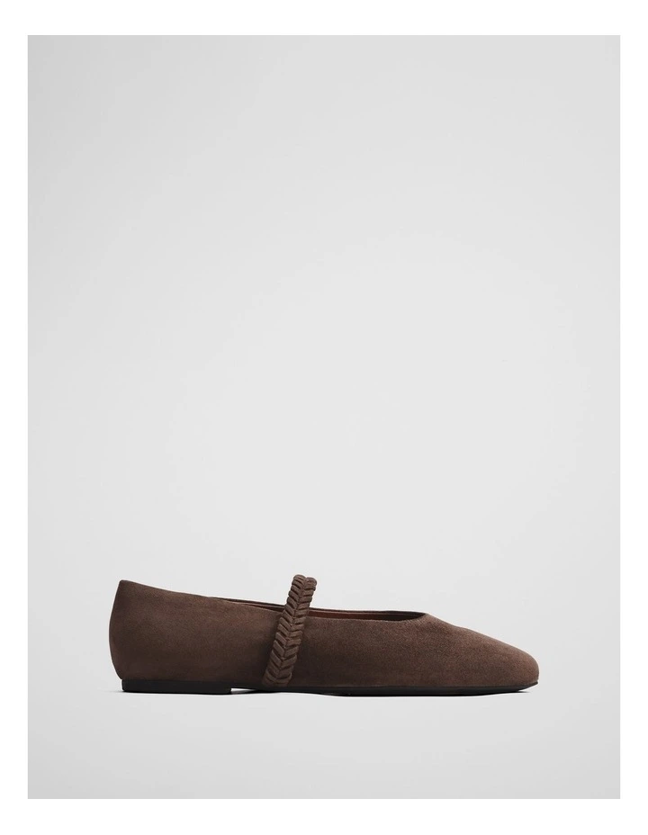 Samantha Ballet Flat in Chocolate image 1