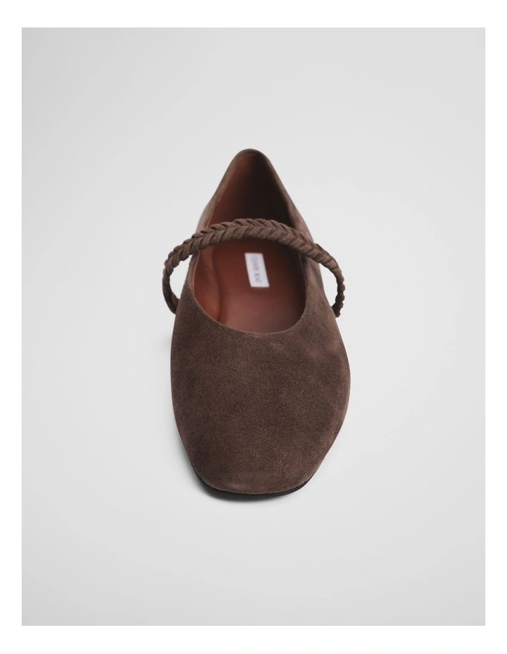 Samantha Ballet Flat in Chocolate image 4