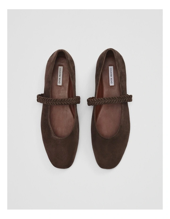 Samantha Ballet Flat in Chocolate image 5