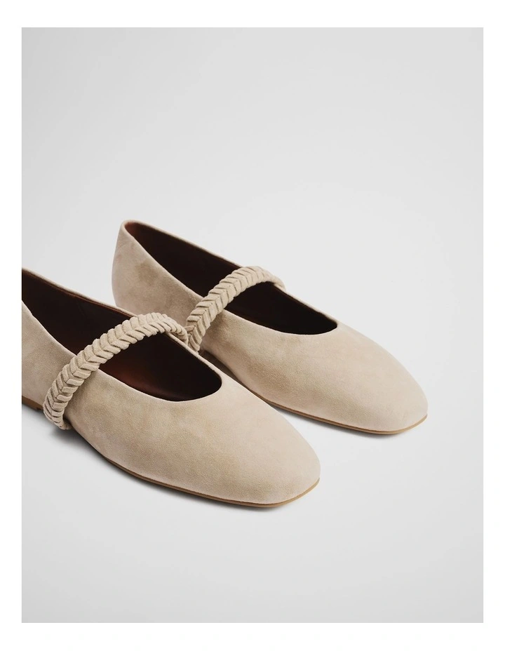 Samantha Ballet Flat in Buff image 3
