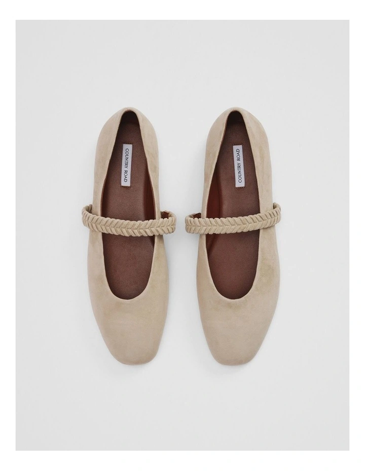 Samantha Ballet Flat in Buff image 5