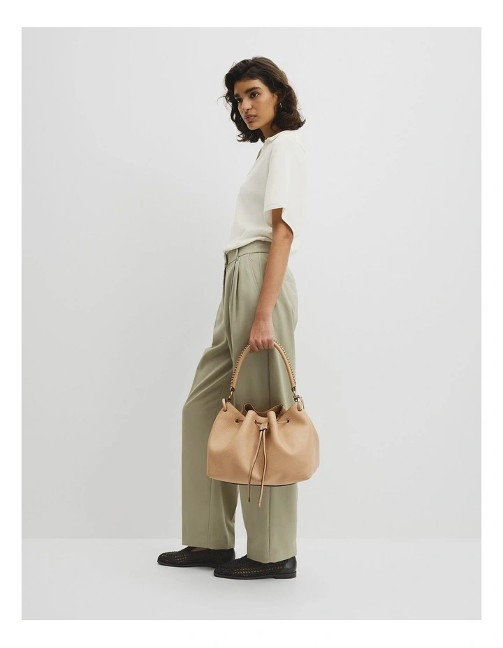 Samantha Leather Bag in Almond image 2