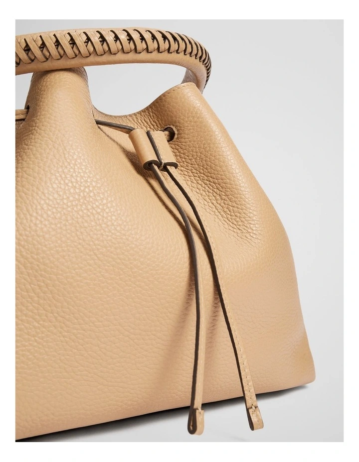 Samantha Leather Bag in Almond image 3