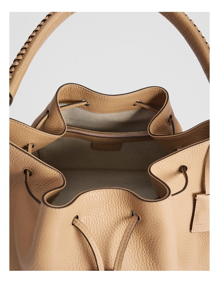 Samantha Leather Bag in Almond image 4