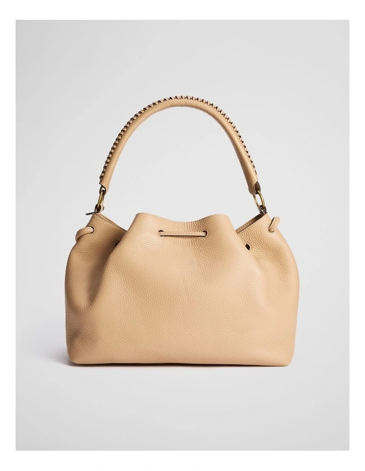 Samantha Leather Bag in Almond image 5
