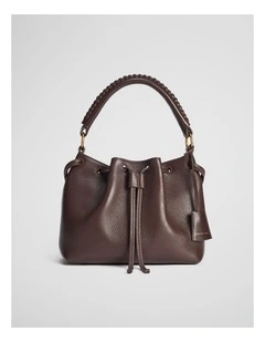Samantha Leather Bag Small in Espresso