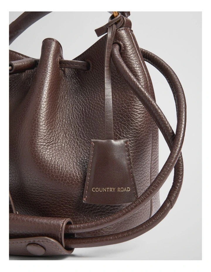 Samantha Leather Bag Small in Espresso image 3