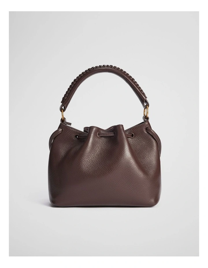 Samantha Leather Bag Small in Espresso image 5