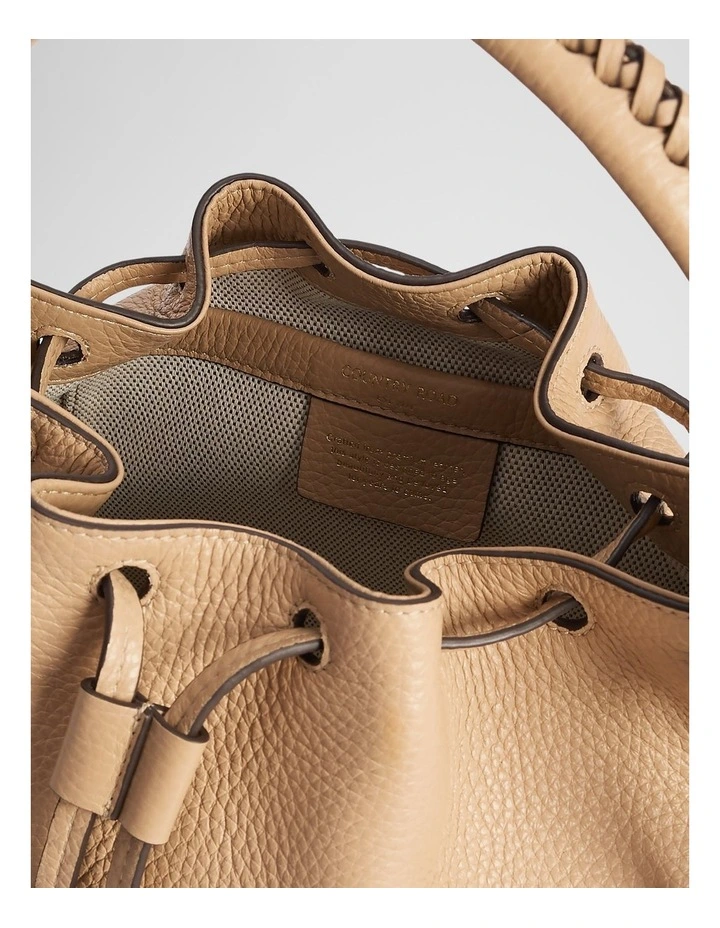 Samantha Leather Bag Small in Almond image 4