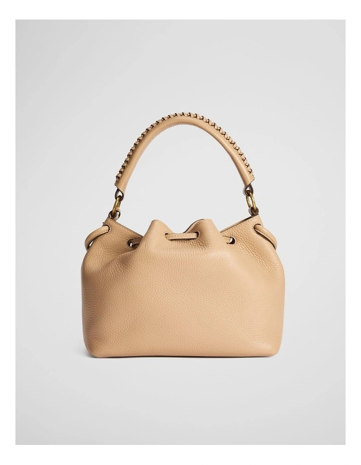 Samantha Leather Bag Small in Almond image 5