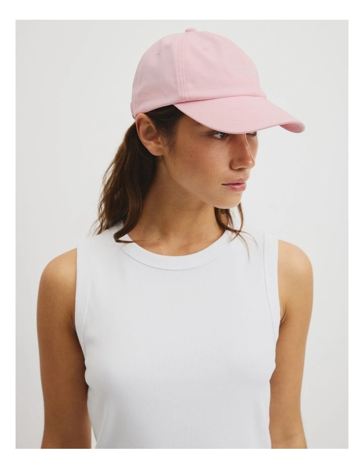 Mini Logo Cap in Blossom Pink image 4