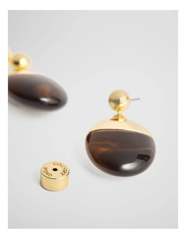 Ora Earring in Mocha image 3