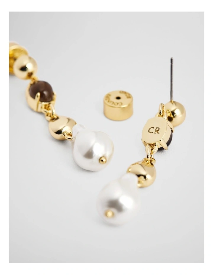 Octavia Drop Earring in Gold image 3