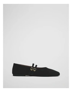Parker Ballet in Black Suede