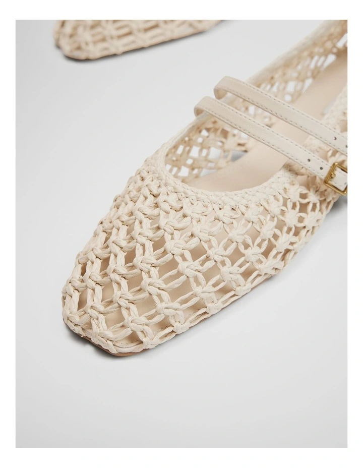 Parker Woven Ballet in Natural image 3