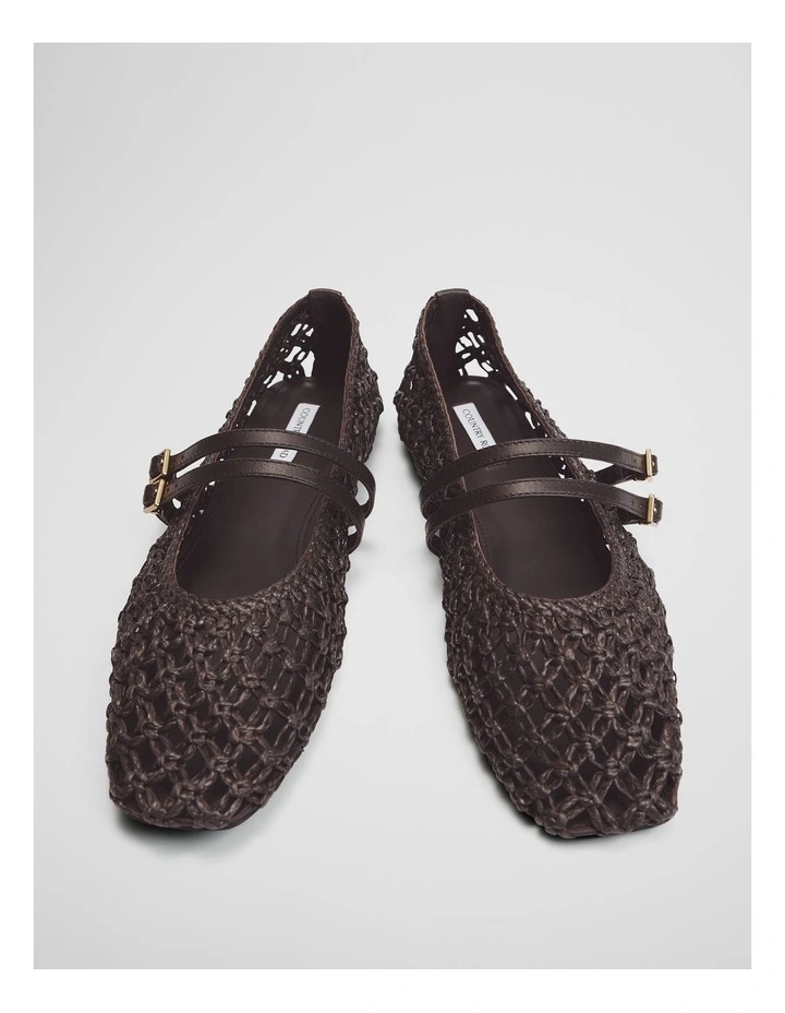 Parker Woven Ballet in Bitter Chocolate image 3