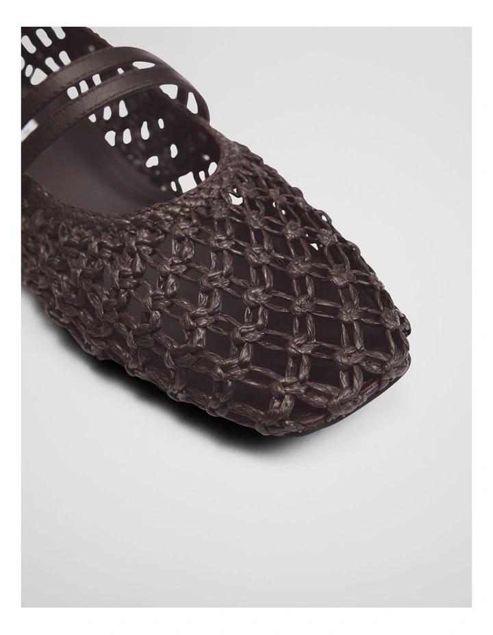 Parker Woven Ballet in Bitter Chocolate image 4