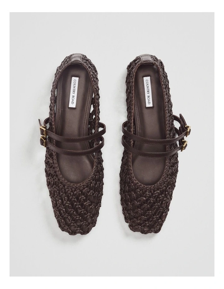 Parker Woven Ballet in Bitter Chocolate image 5