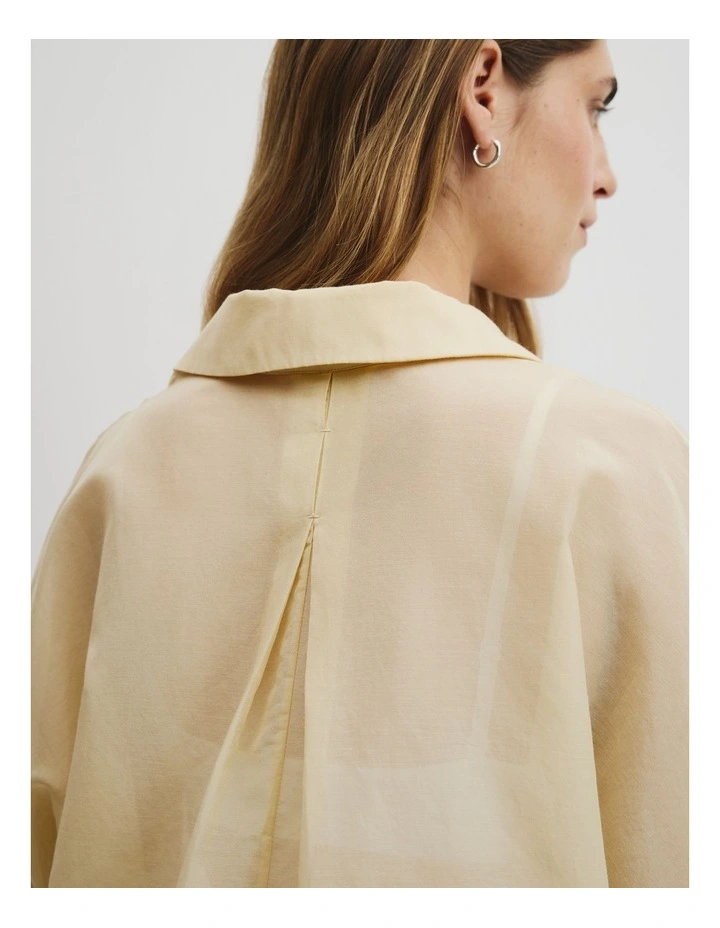 Slouchy Shirt in Corn Silk image 3
