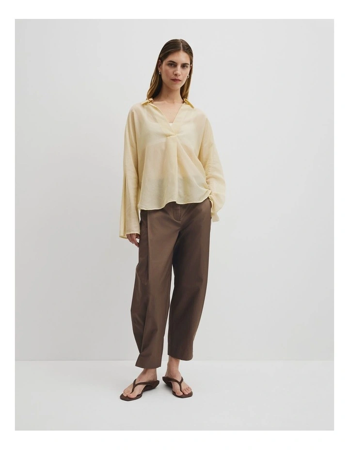 Slouchy Shirt in Corn Silk image 4
